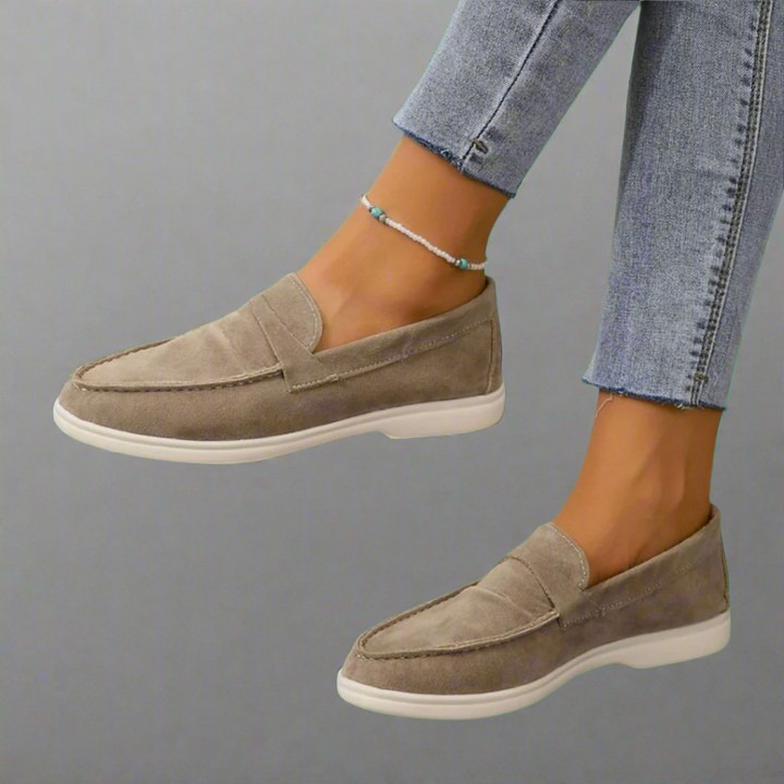 Hannah | Handcrafted Elegant Suede Loafers