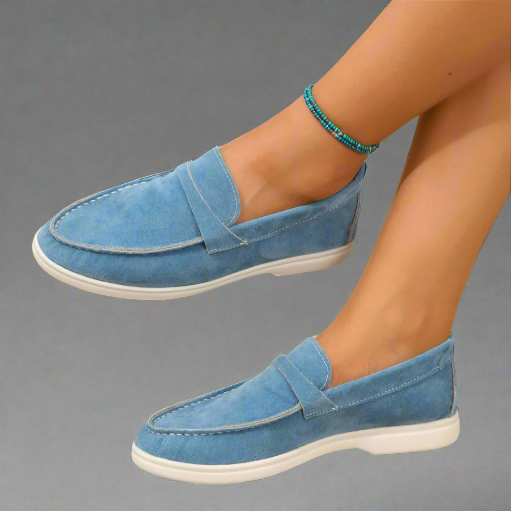 Hannah | Handcrafted Elegant Suede Loafers