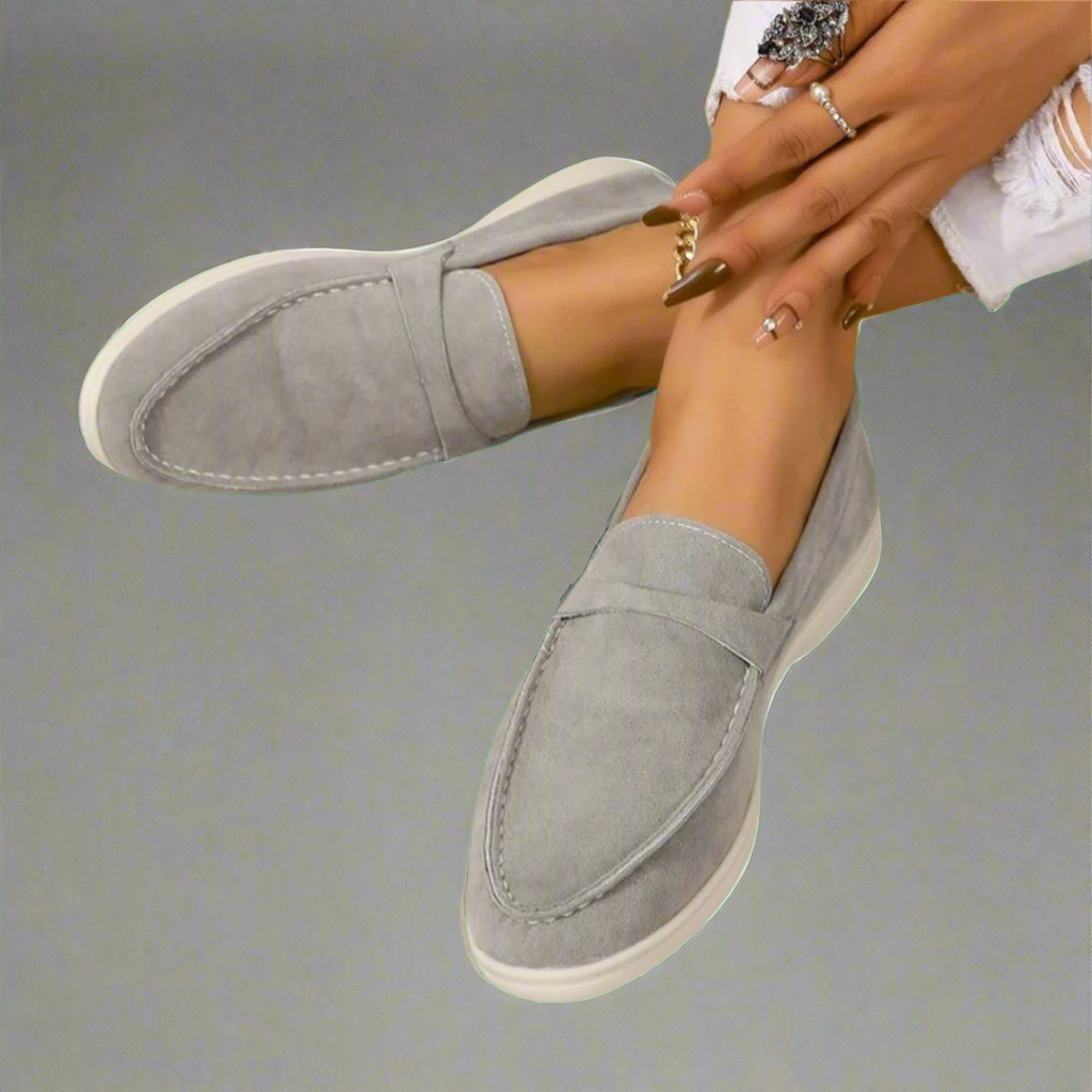 Hannah | Handcrafted Elegant Suede Loafers