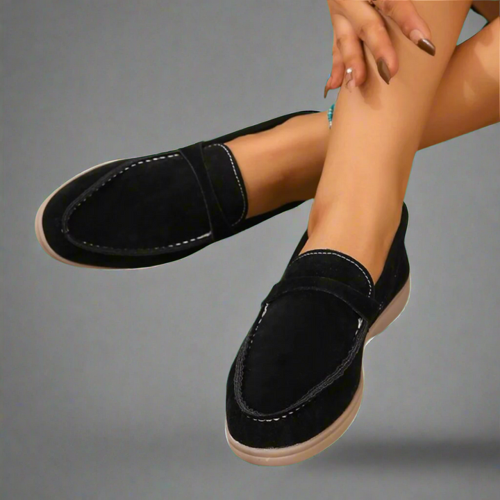 Hannah | Handcrafted Elegant Suede Loafers