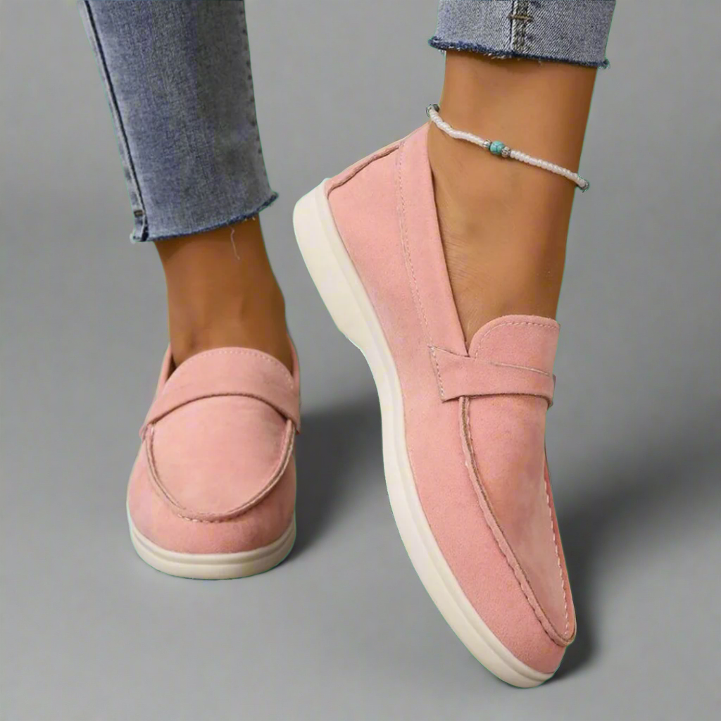 Hannah | Handcrafted Elegant Suede Loafers