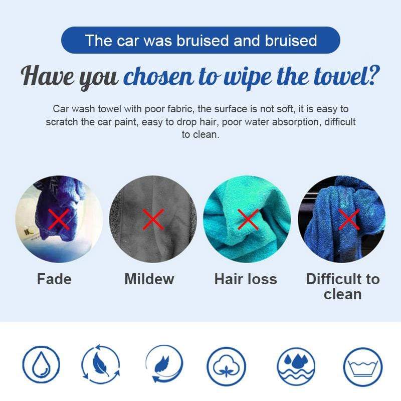 Dubbelzijdige absorberende microvezelhanddoek™