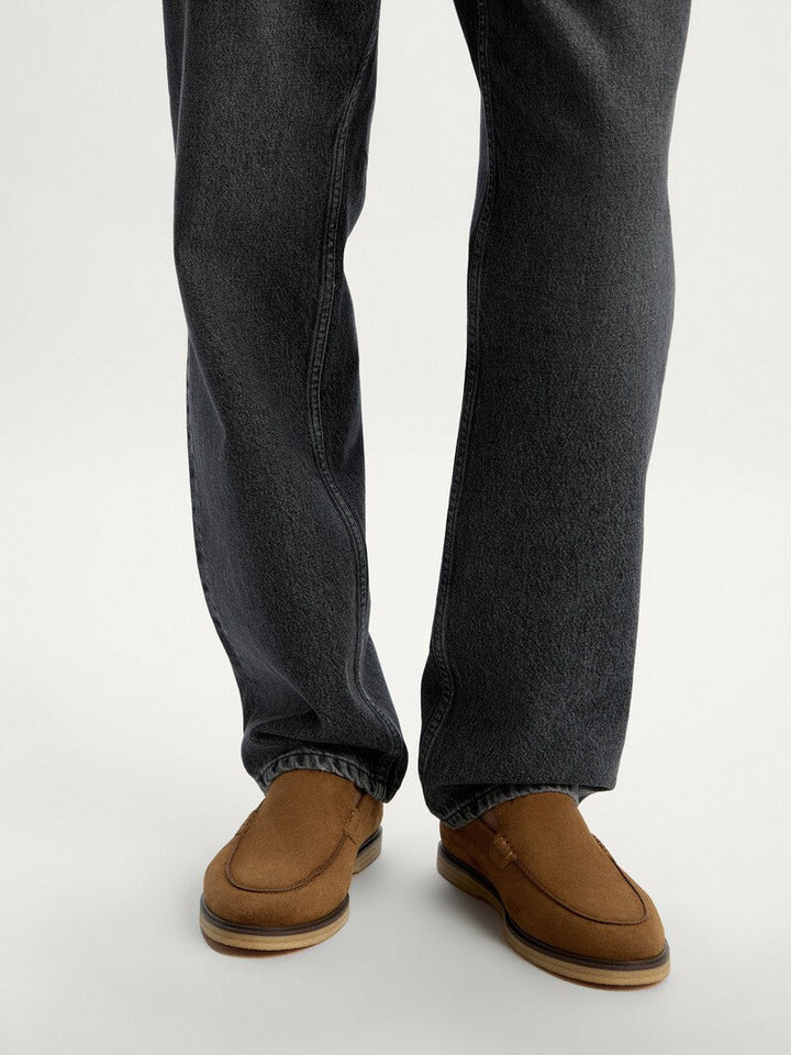Coffee Suede loafers