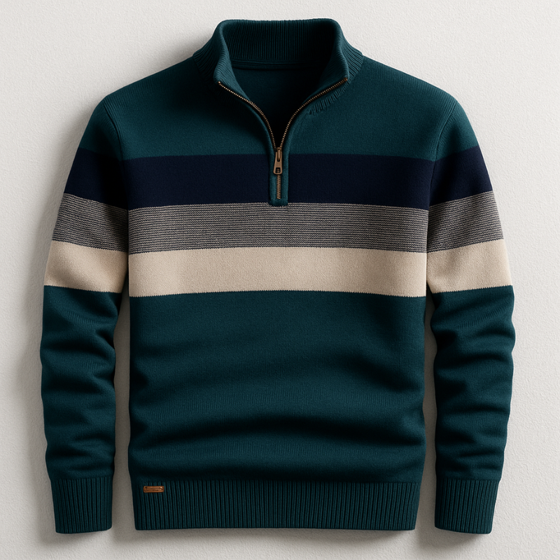 David | Men's Zip-Up Pullover