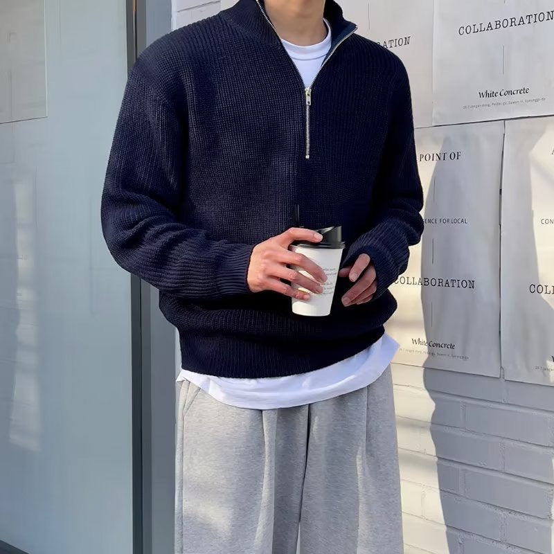 Brandon | Half-Zip Knitted Sweater