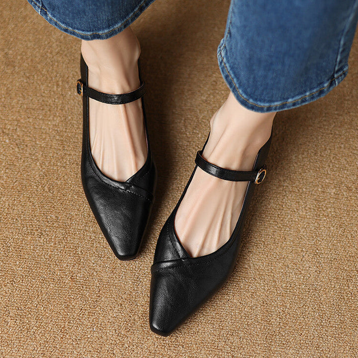 NATALIE – ELEGANT STRAP MARY JANE FLATS