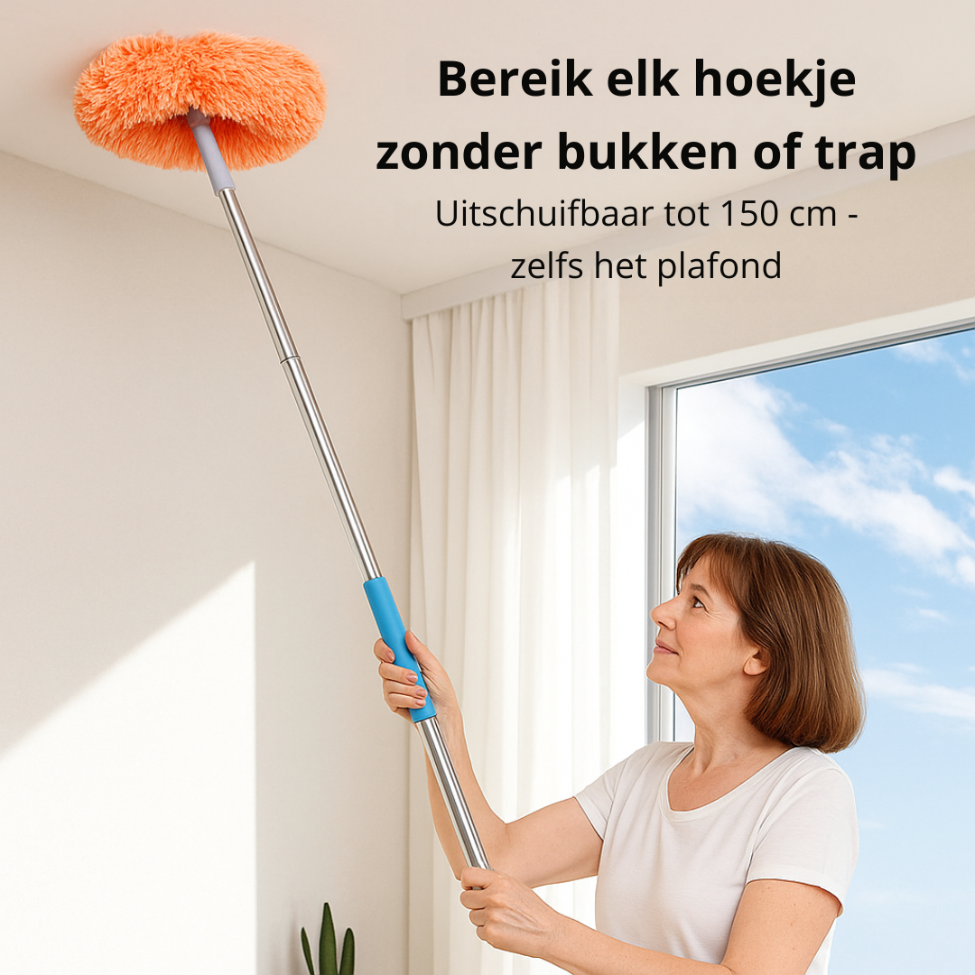 Kavari TopSweep360™ Mop - Tot aan het plafond, in elke hoek