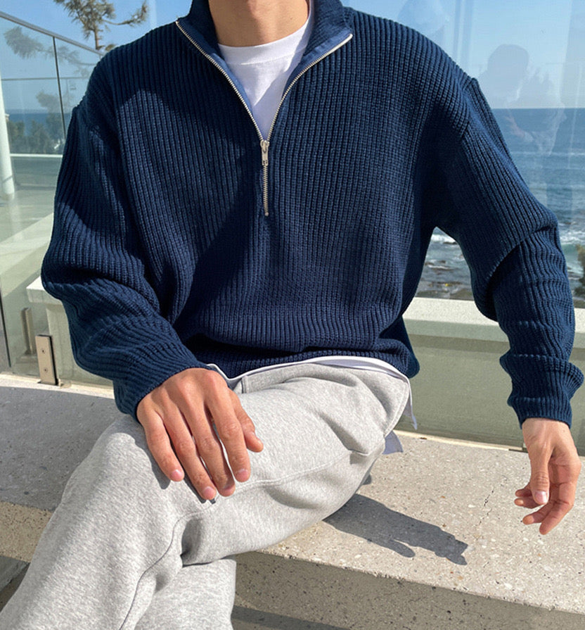 Brandon | Half-Zip Knitted Sweater