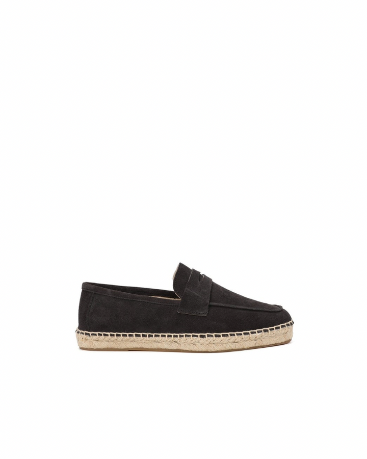 Suede Moccassin Espadrilles