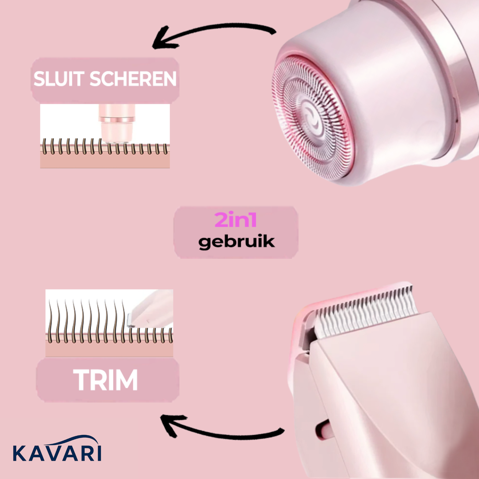 Lua Mae™ 2-in-1 Lichaamsscheermes voor vrouwen