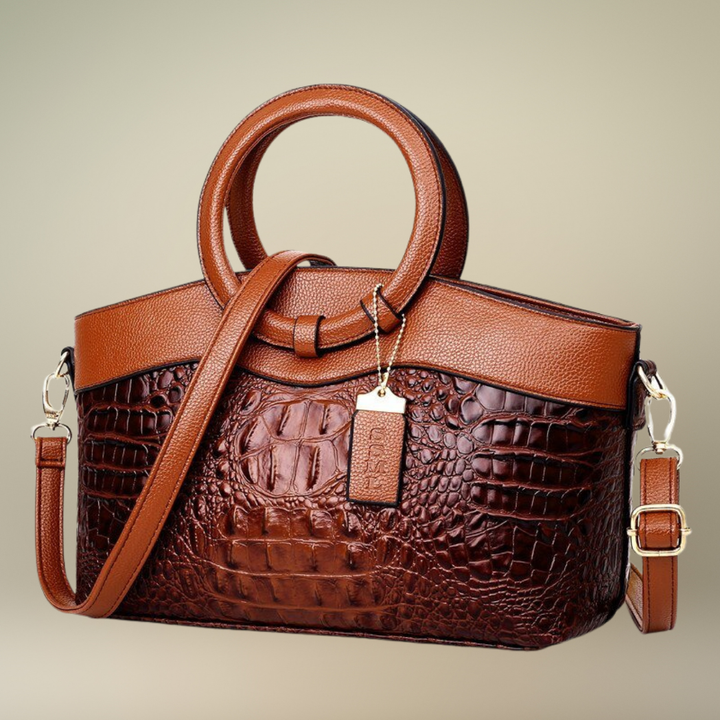 Oriana - Retro Gradient Crocodile Handbag