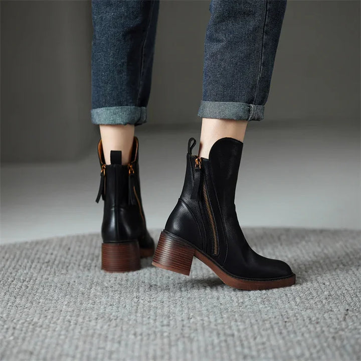 Meadow | Vegan Leather Ankle Boots
