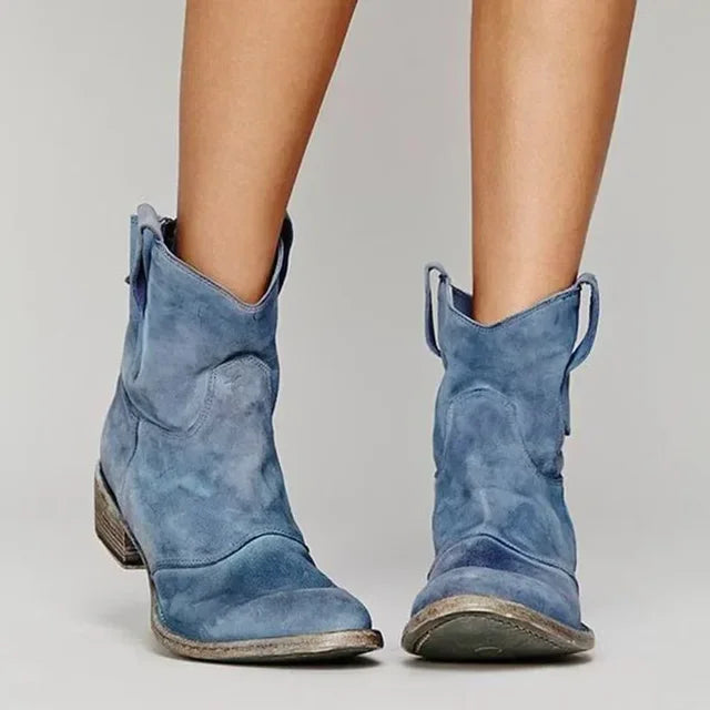 SOPHIA – WESTERN CHIC SUEDE BOOTS