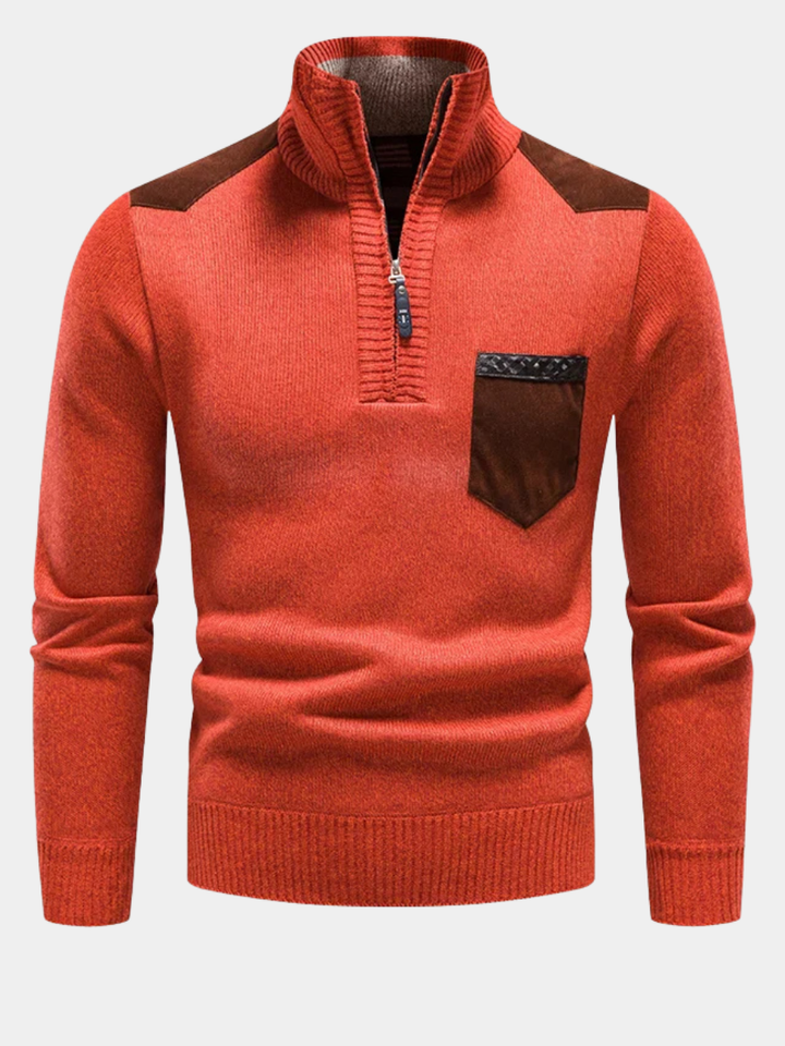 Robert | Men's Fleece Sweater with Zipper