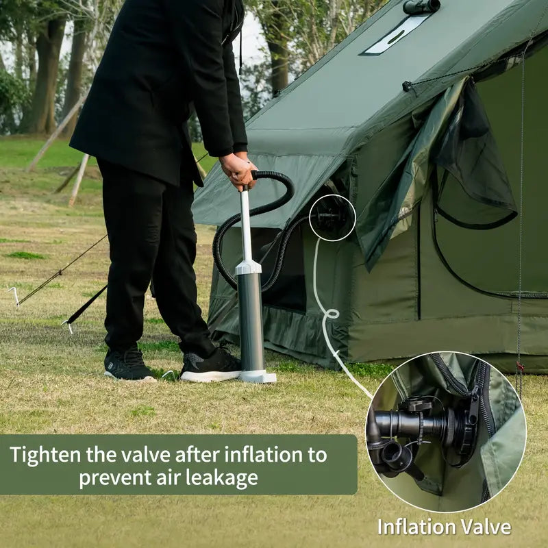 Opblaasbare All-Season Tent met Kachel Jack – 3-4 Personen