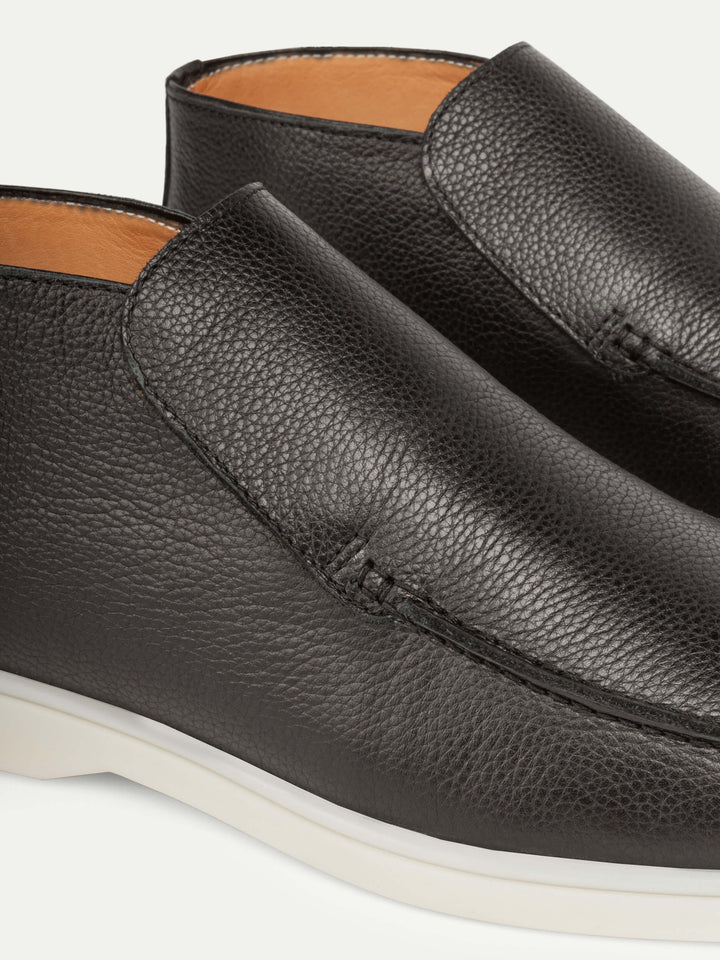 Night Black Leather City Loafer